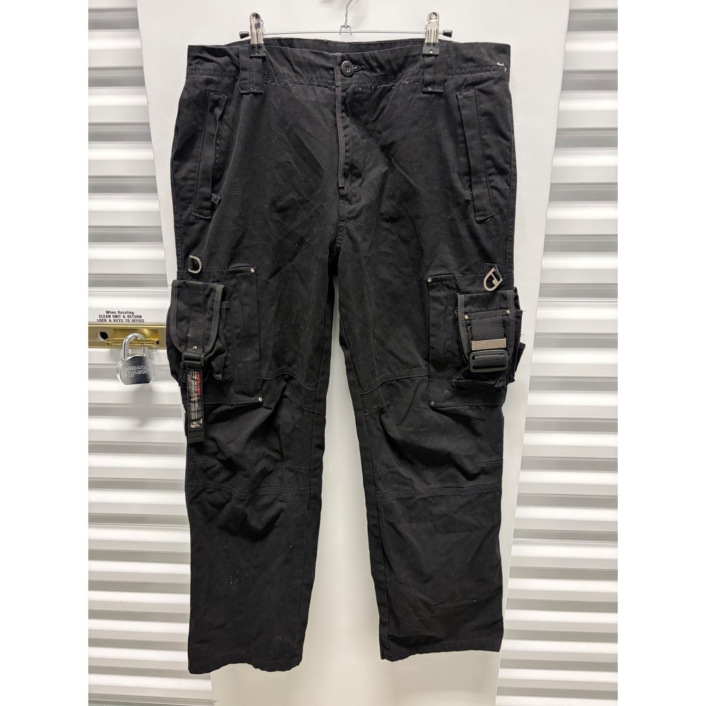 2009 Vintage Union Army Cargo Pants Mens 36 Black Tactical Utility Good